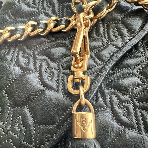 Rebecca Minkoff Green quilted handbag with gold chains - Picture 3 of 13